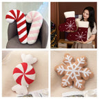 Christmas Snowflake Plush Cushion Pillow
