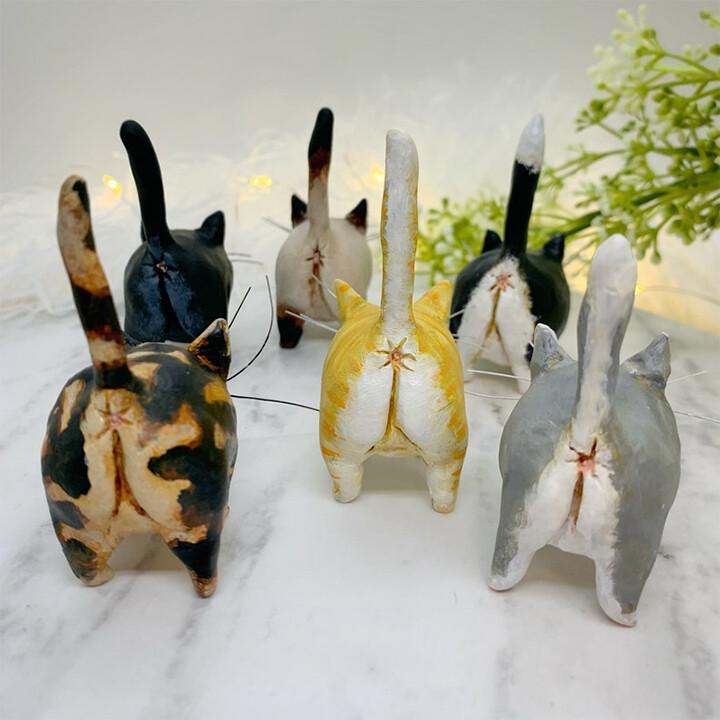 Unique Handmade Cat Christmas Ornament - Purrfect Holiday Hangers