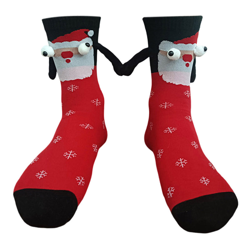 Magnetic Socks Winter Edition Couple Hand in Hand Socks