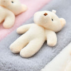 Sweet Bear Plush Scarf for Adults and Children