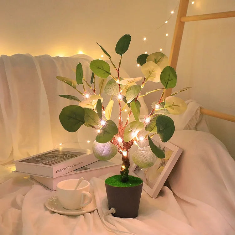 Christmas Decorations LED Faux Leaf Lamp