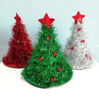 Festive Christmas Tree Hat - Holiday Theme Hat, Santa Hats
