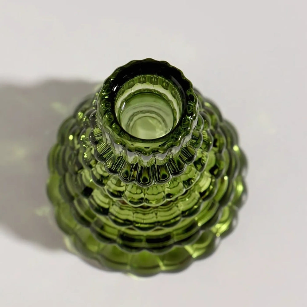 Christmas Tree Glass Candle Holder | 3pcs Set