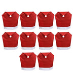 SantaSeat Christmas Chair Covers – Set of Decorative Chair Covers with Santa Design
