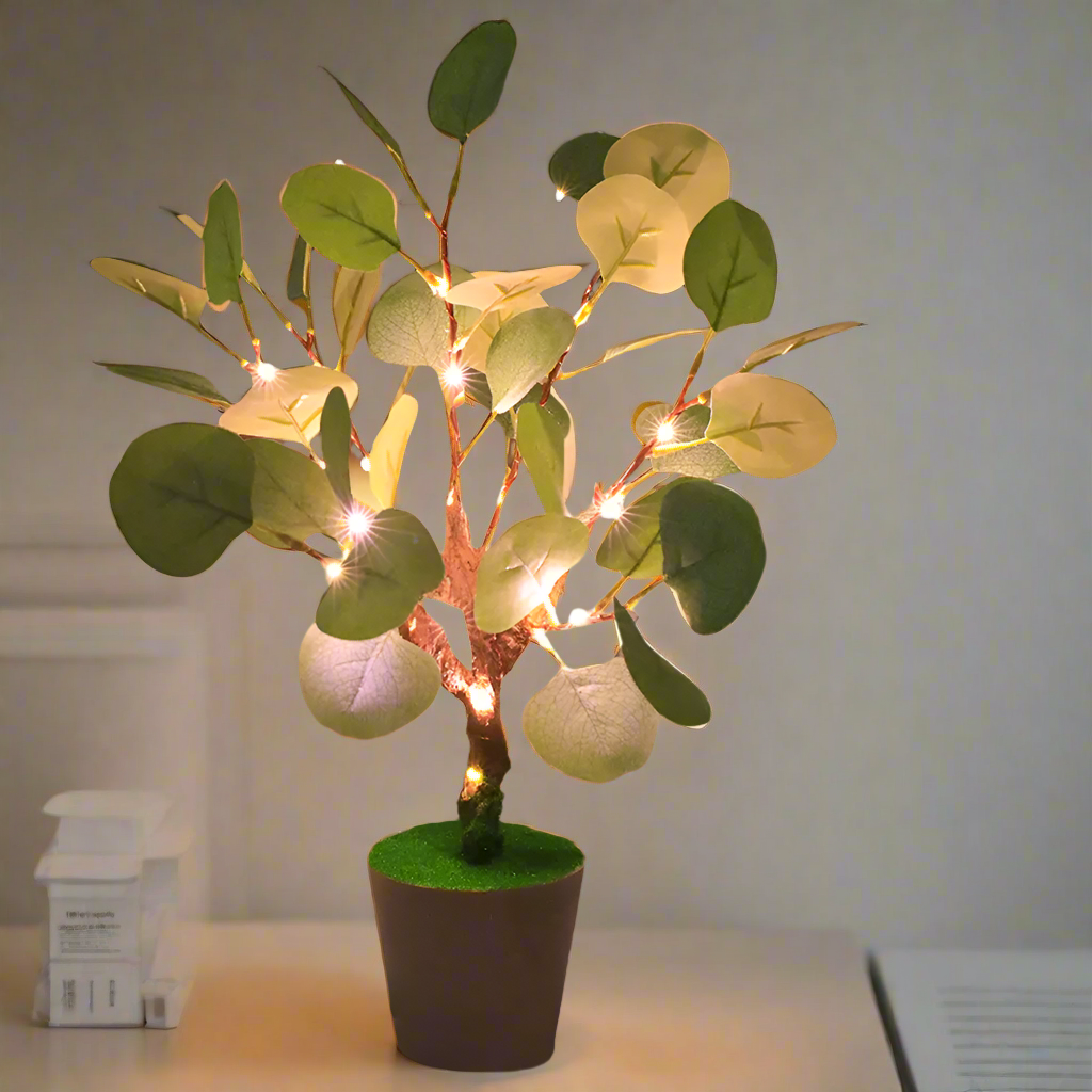 Christmas Decorations LED Faux Leaf Lamp