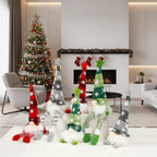 Luminous Christmas doll with warm, yellow glow for festive decoration