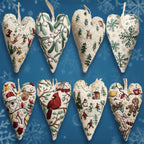 DIY Christmas Ornament Kit – Heart-Shaped Hand Embroidery Craft