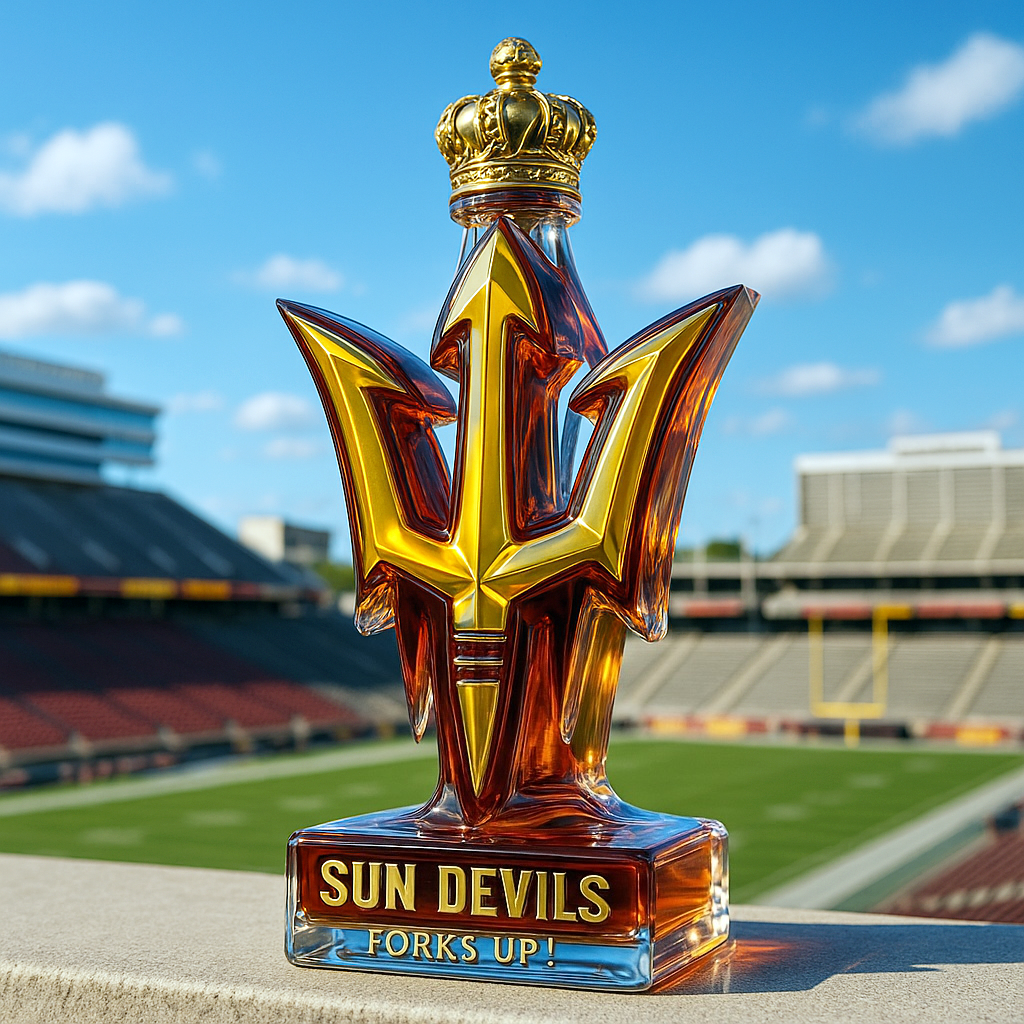 Arizona State Sun Devils Whiskey Bottle