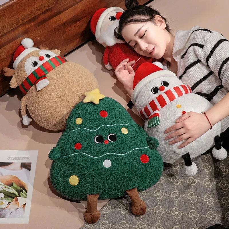 Chubby Christmas Tree Reindeer Santa Snowman Plushies