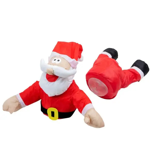 Cheerful Christmas Window Figure ClausKlap – Moving, sound activated decoration
