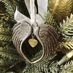 🎄Christmas Tree Memorial Ornaments Angel Wings Bell Hangings Hanging Decoration