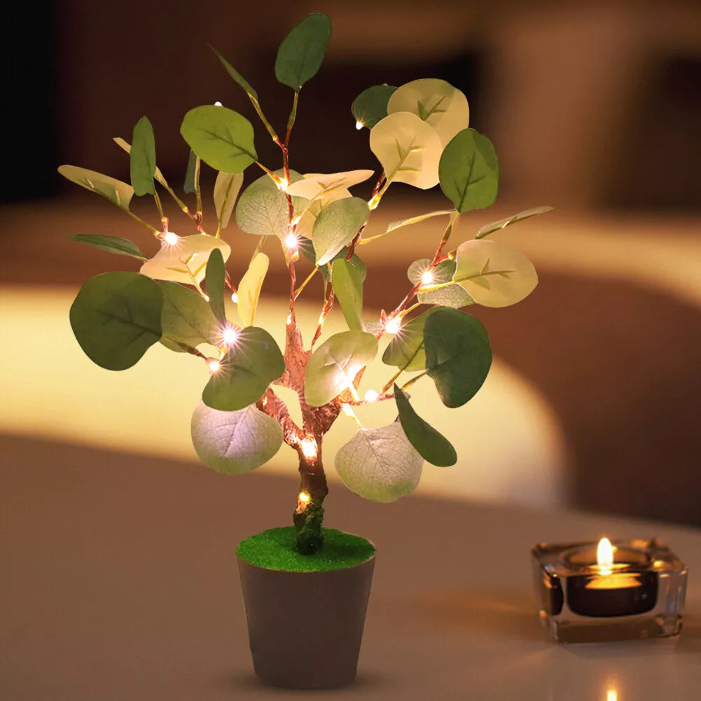 Christmas Decorations LED Faux Leaf Lamp