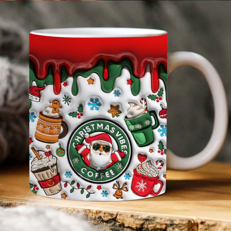 3D Christmas Inflated Mug Wrap