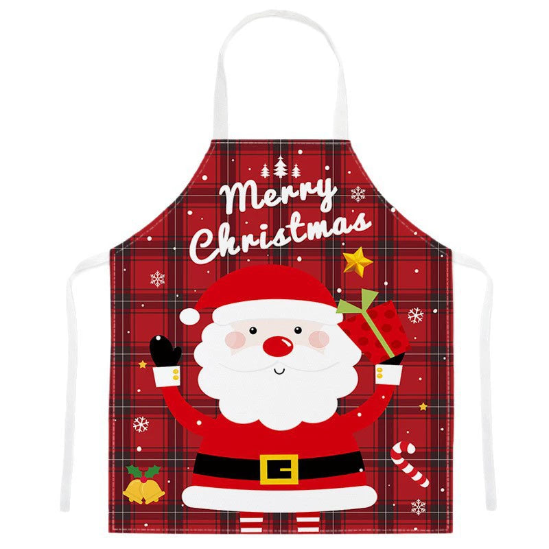 Santa Claus Gingerbread Reindeer Cooking Apron