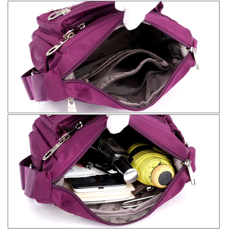 Women’s Multi-layer Nylon Crossbody Bag