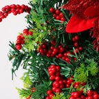 Wreath with Lantern and Ornaments for Radiant Christmas Charm