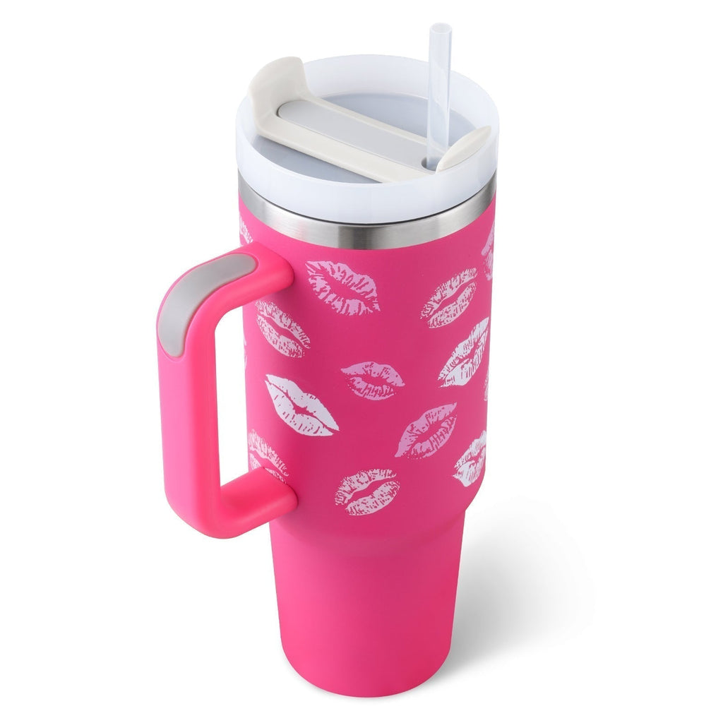 Insulating Mug with Handle and Straw - ChillMate