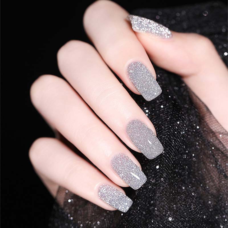 High density glitter nail gel polish