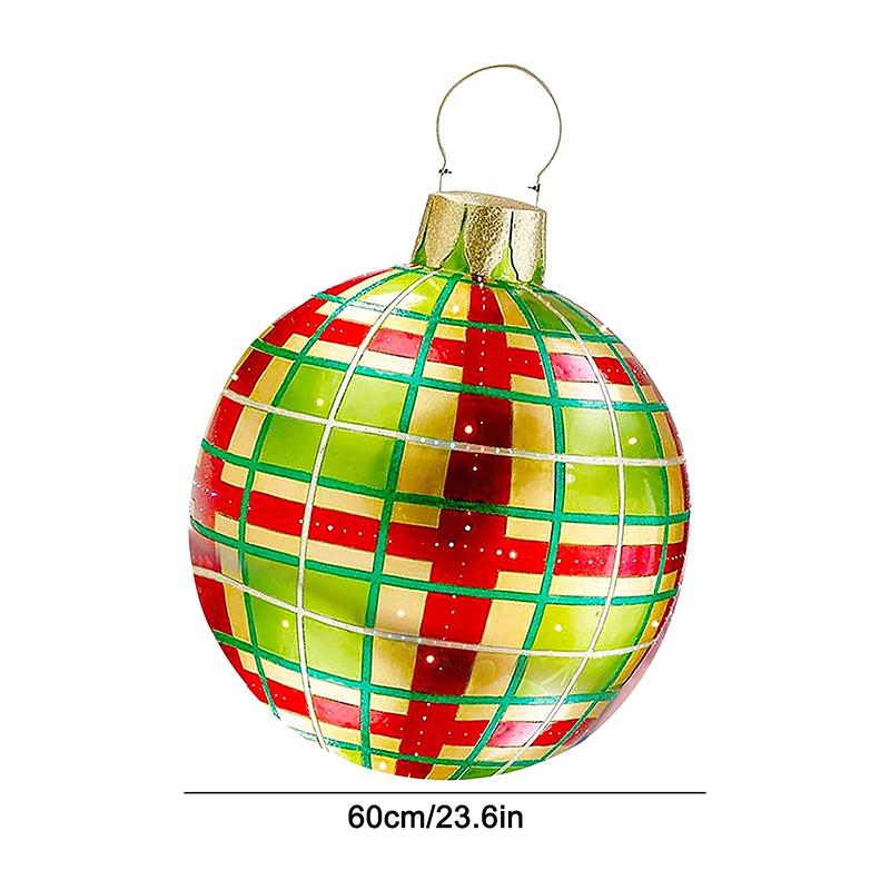 Inflatable Christmas Ball Outdoor Decorated