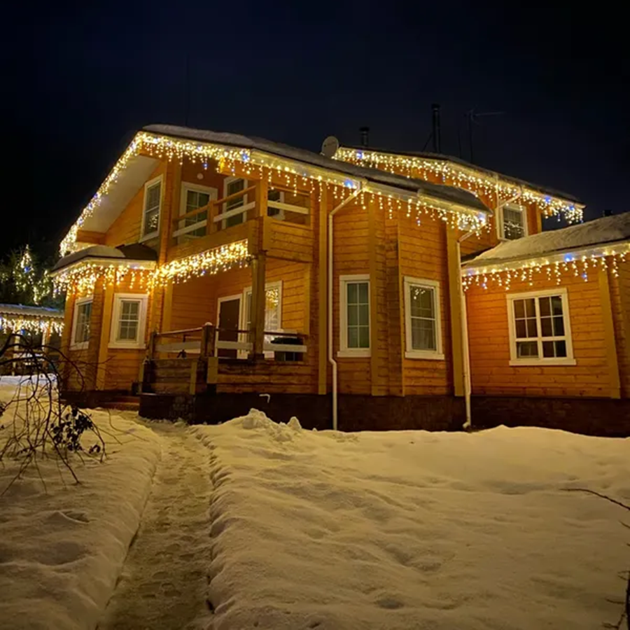 Festive Light Curtain | Christmas Lighting for Outdoor