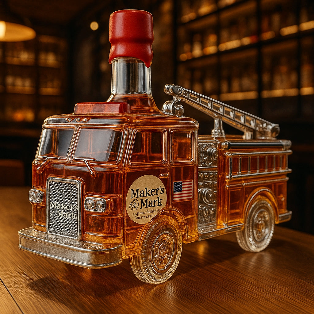 Fire Truck Whiskey Bottle