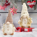 Gloeiende Gnome Kerstboomversiering – Handgemaakte Decoratie met Warm LED-licht