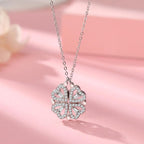 Four-leaf clover necklace for women