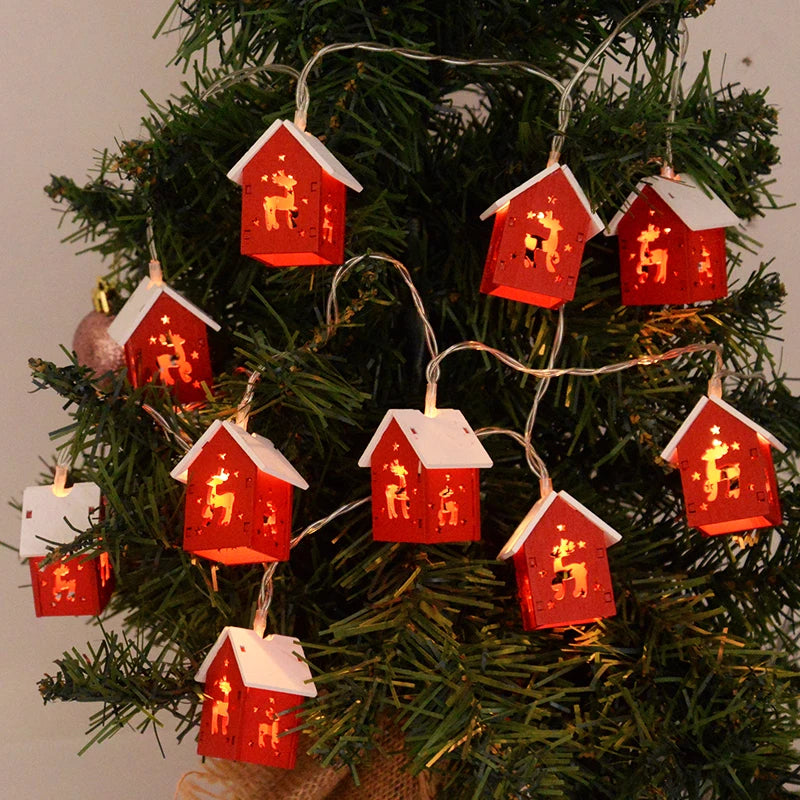 Wooden Christmas Houses with LED Lights - GlowHouse
