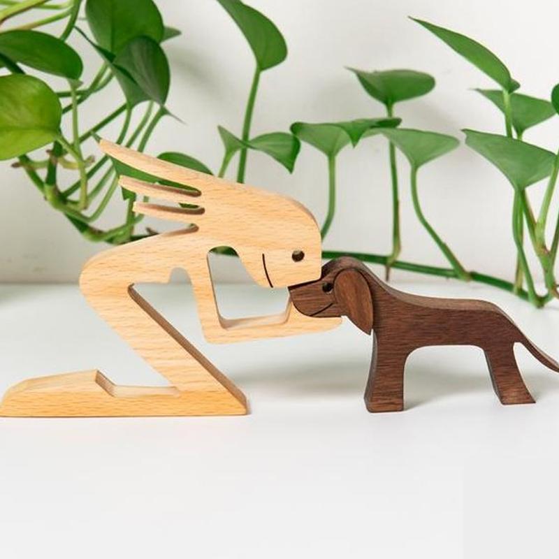 Tier lovers - Table ornaments made of wood carving