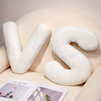 White Letter Decorative Pillow – Soft And Versatile | Creative Pillows For Your Sofa And Bed