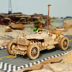 Puzzle Model Mechanical Made of Wood Super