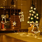 Christmas String Lights - LED Star Curtain Fairy String Lights Christmas Decoration