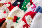 MerryFeet Cozy Christmas Socks | Plush Coral Fleece | Warm Winter Gift Box