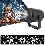 LED Christmas Projector Snowflakes Light Show – Waterproof Outdoor Lamp with 16 Patterns