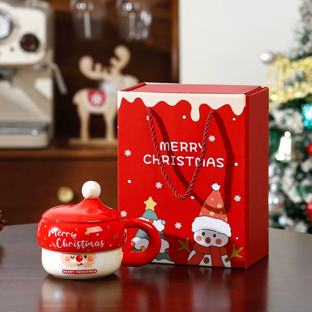 Cute Cartoon Santa Claus Ceramic Mug