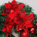 Wreath with Lantern and Ornaments for Radiant Christmas Charm