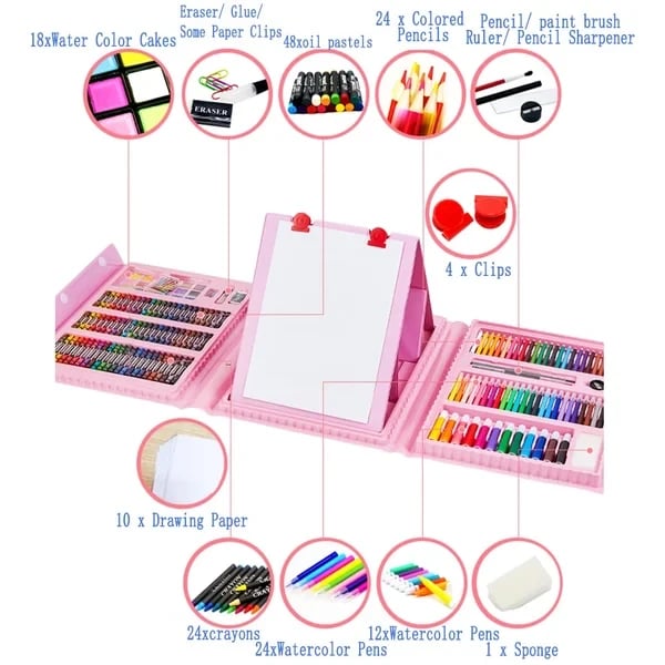 Deluxe Kids Art Supplies Set