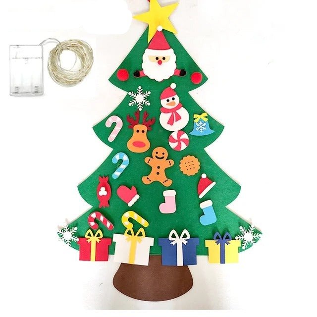 DIY Felt Christmas Tree with Accessories - Merry Christmas Decorations For Home