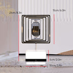 Rotating ambient light made of metal