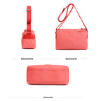 Women's Casual Multi-layer Fashionable Simple Shoulder Bag Made of Nylon