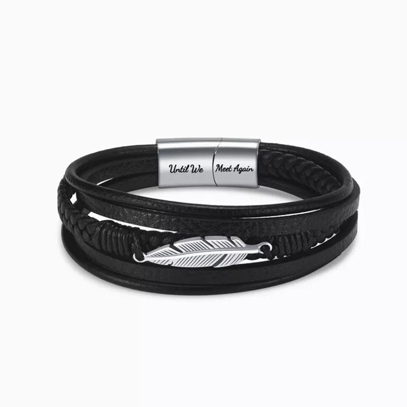 Memorial Feather Men's Bracelet