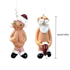 Santa Claus Pendant Resin Christmas Decoration