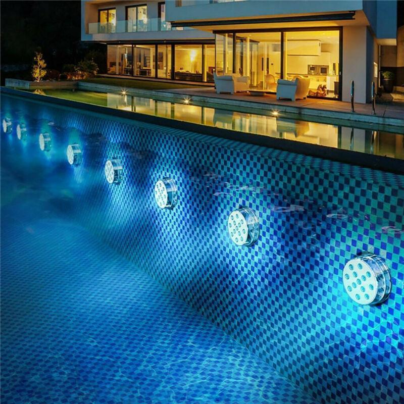 LED submersible light with remote control for the pool