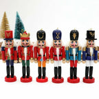 HoutPracht | Set of 6 Mini Nutcracker Ornaments