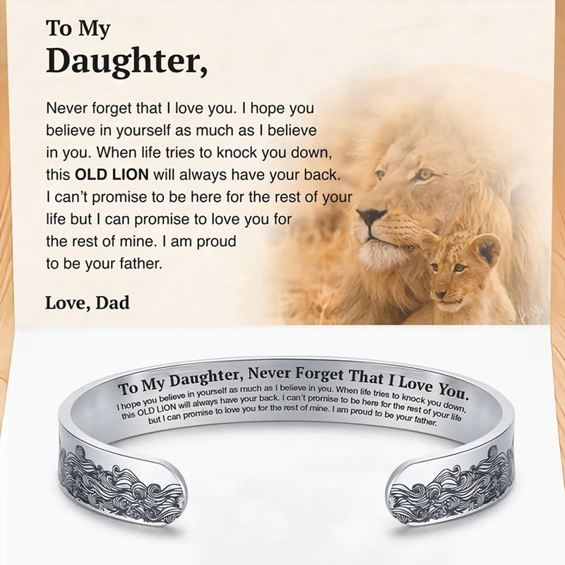 To My Daughter Proud of You Love Dad Bracelet