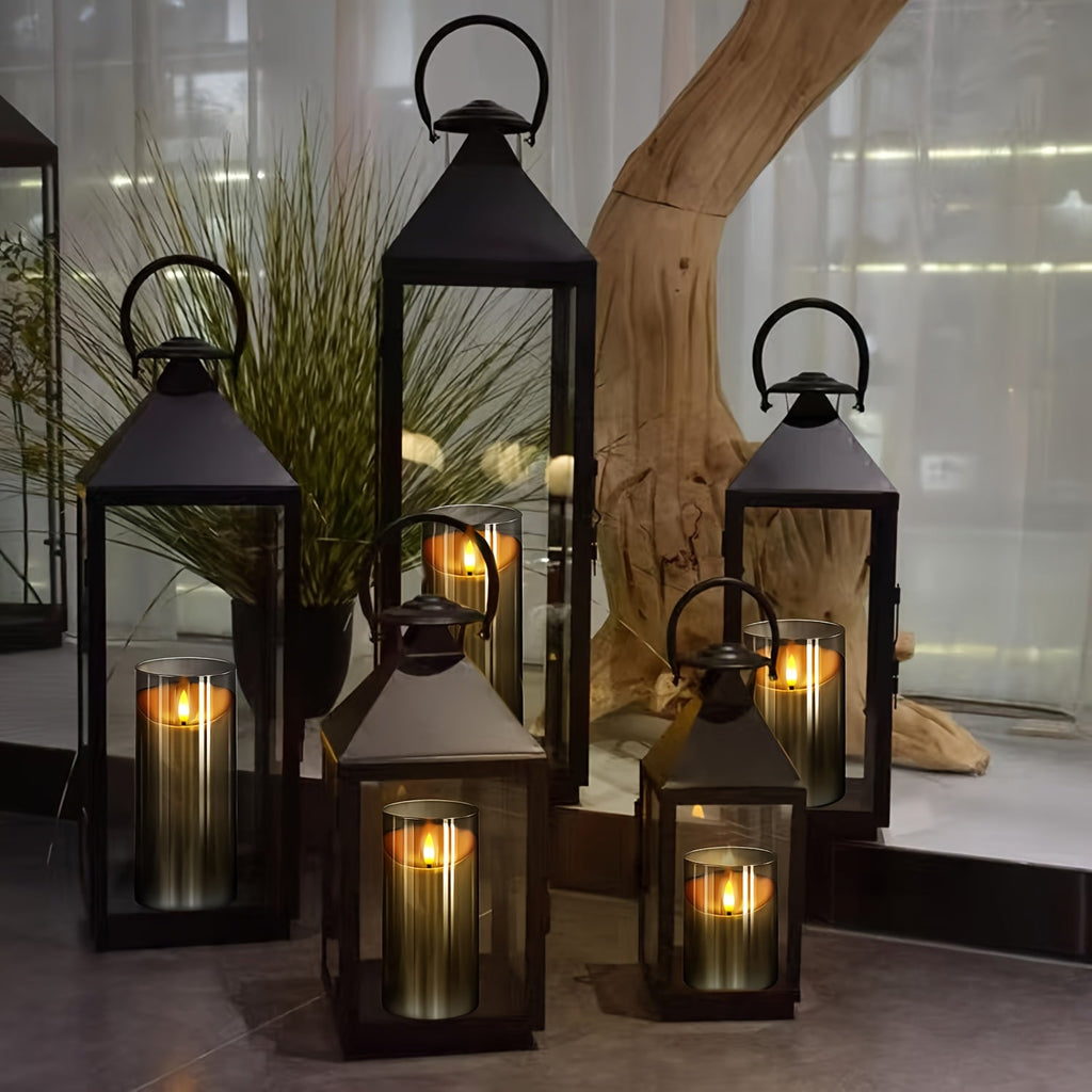 CandleAura - LED Grey Candles with Realistic Flame