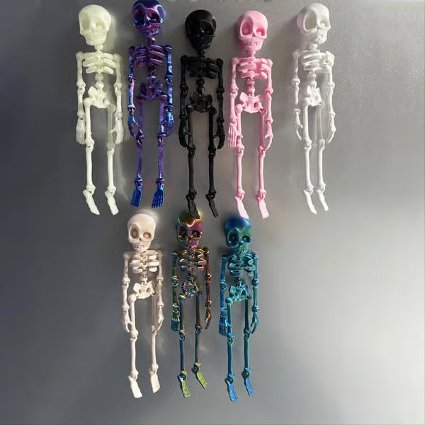 3D printed vintage skeleton magnetic figure