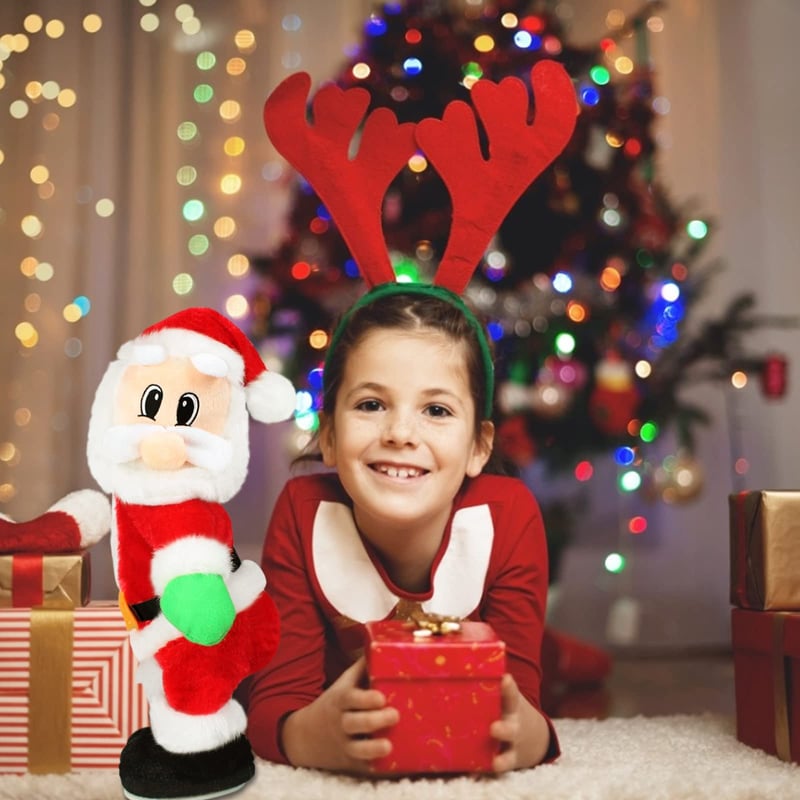 Dancing Singing Santa Decoration | Animated Christmas Figure | Plays Festive Songs | Fun Holiday Gift Idea