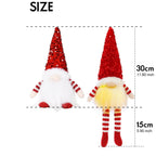 Gloeiende Gnome Kerstboomversiering – Handgemaakte Decoratie met Warm LED-licht