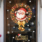 LumiFrost | Christmas Window Stickers 2025 | Santa Claus & Christmas Tree | Removable Window Stickers for Glass & Walls | Festive Decor for Christmas & New Year